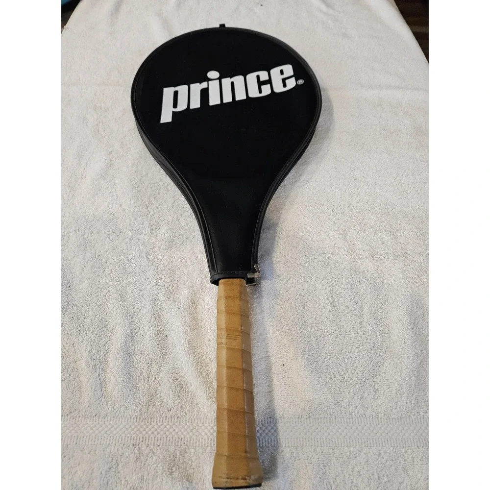 Vintage Prince Graphite Pro Series 110 Tennis Racquet 4 1/4 Grip No 2 w/ Cover